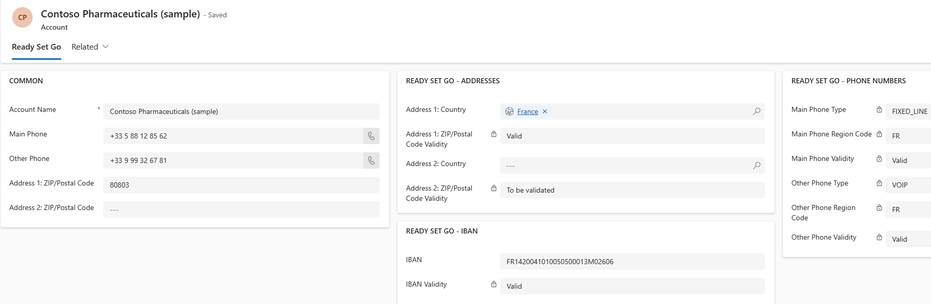 Account 1 screenshot